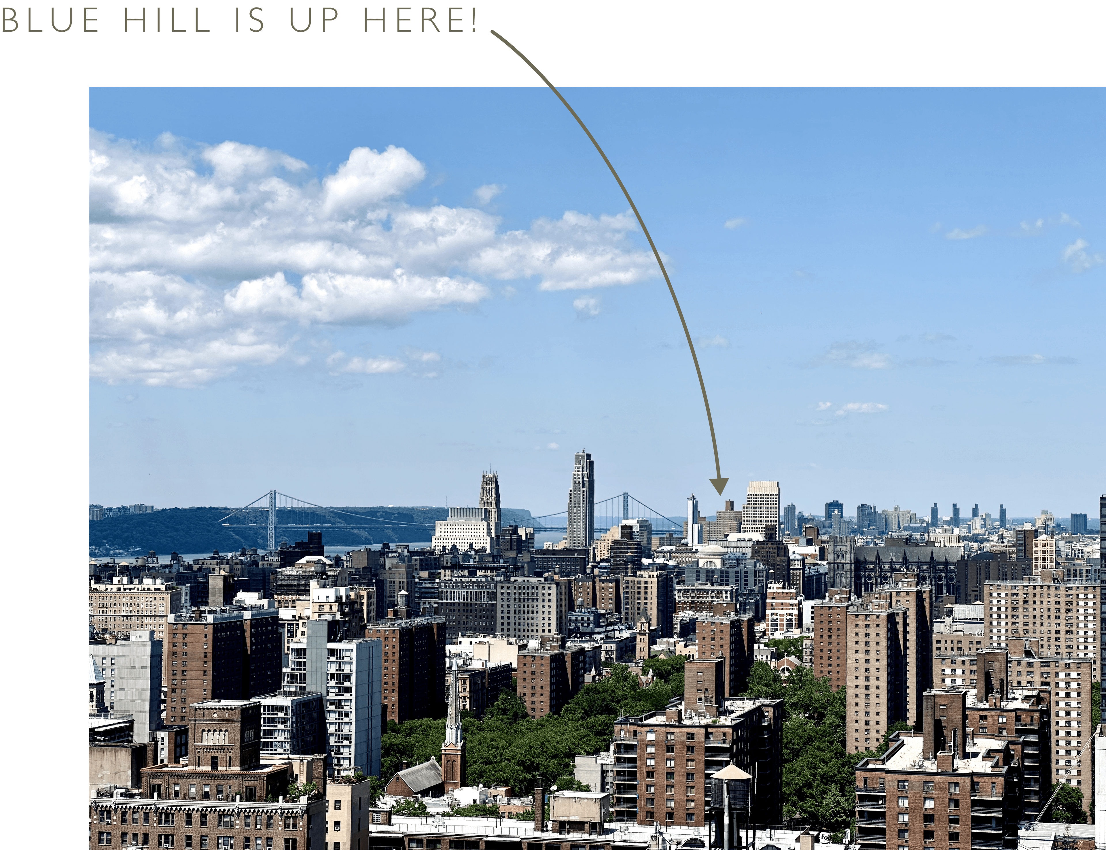 View from Morgan and Eben's apartment up the Hudson River